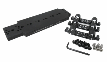 Camera Base Plate w/15mm Rod Mounts (includes Hardware)