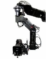 Jimmy Jib Maxis Pro Remote System  equipped with Canon and Fuji Integrated Zoom, Focus and Iris Control System.