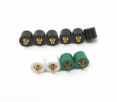 Switch Cap, Screw-on Kit (6 Blk, 2 Wht & 2 Grn)