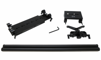 Camera Plate Sled w/15mm x 16in Rods & Lens Support (includes Hardware)