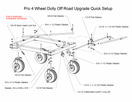 4 Wheel Off Road Steering Upgrade Kit ( for frames built prior to 7/18 )